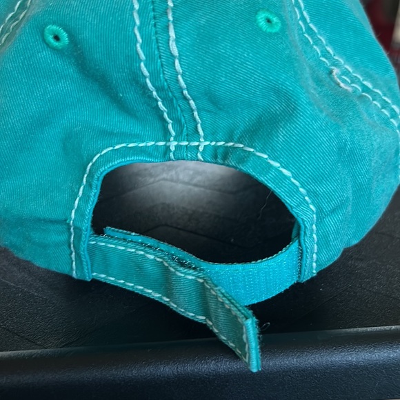 New! Dog Mom Turquoise hat with Leopard print bill. OS - Picture 2 of 4